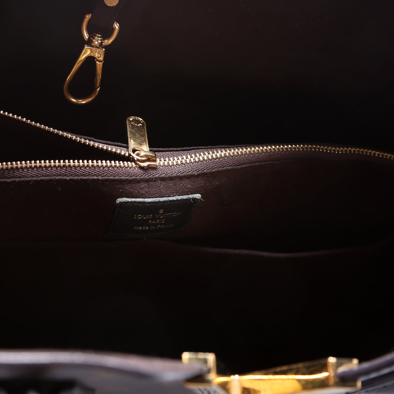 Kimono MM Monogram/Leather Black
