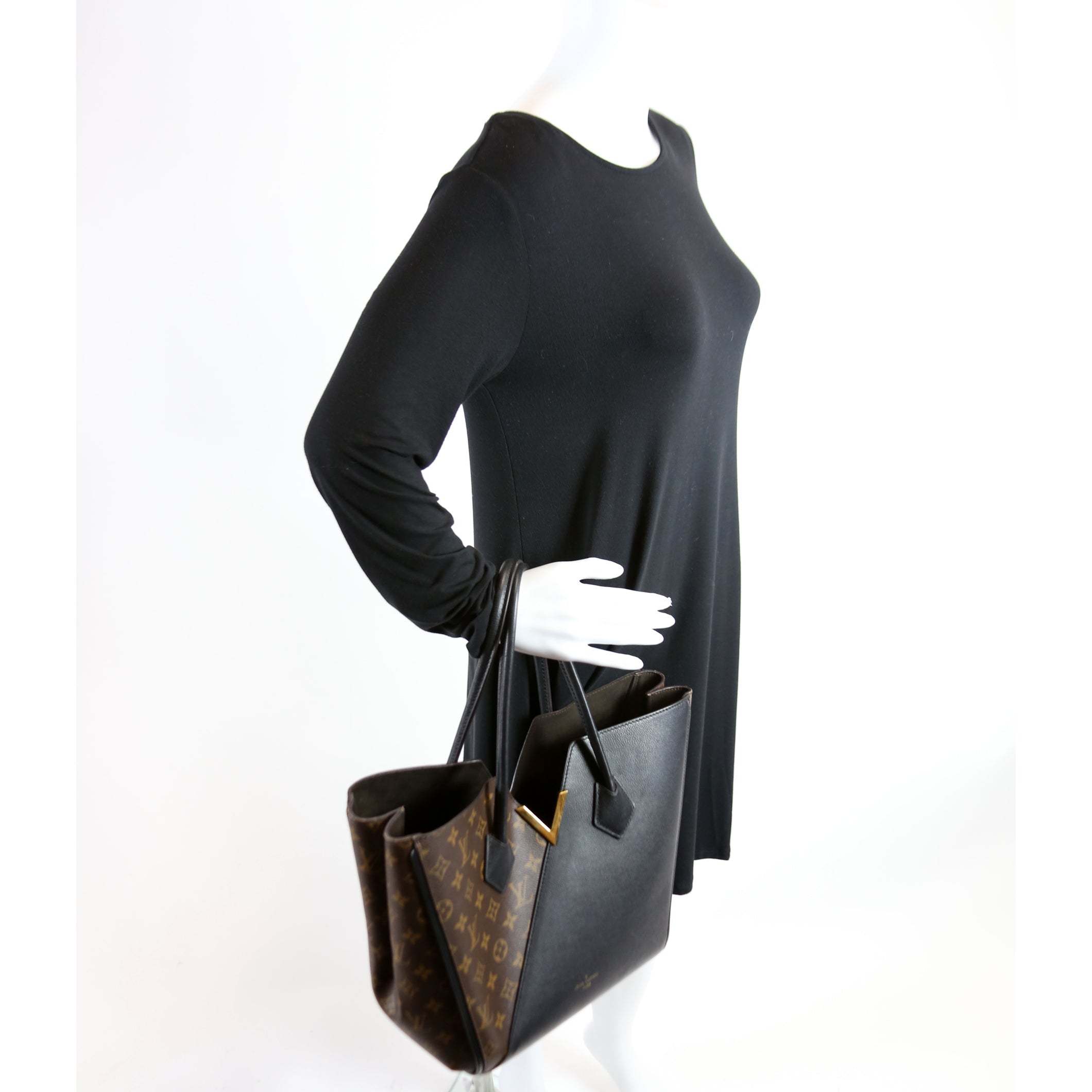 Kimono MM Monogram/Leather Black