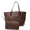 Neverfull with Wallet MM Damier Ebene