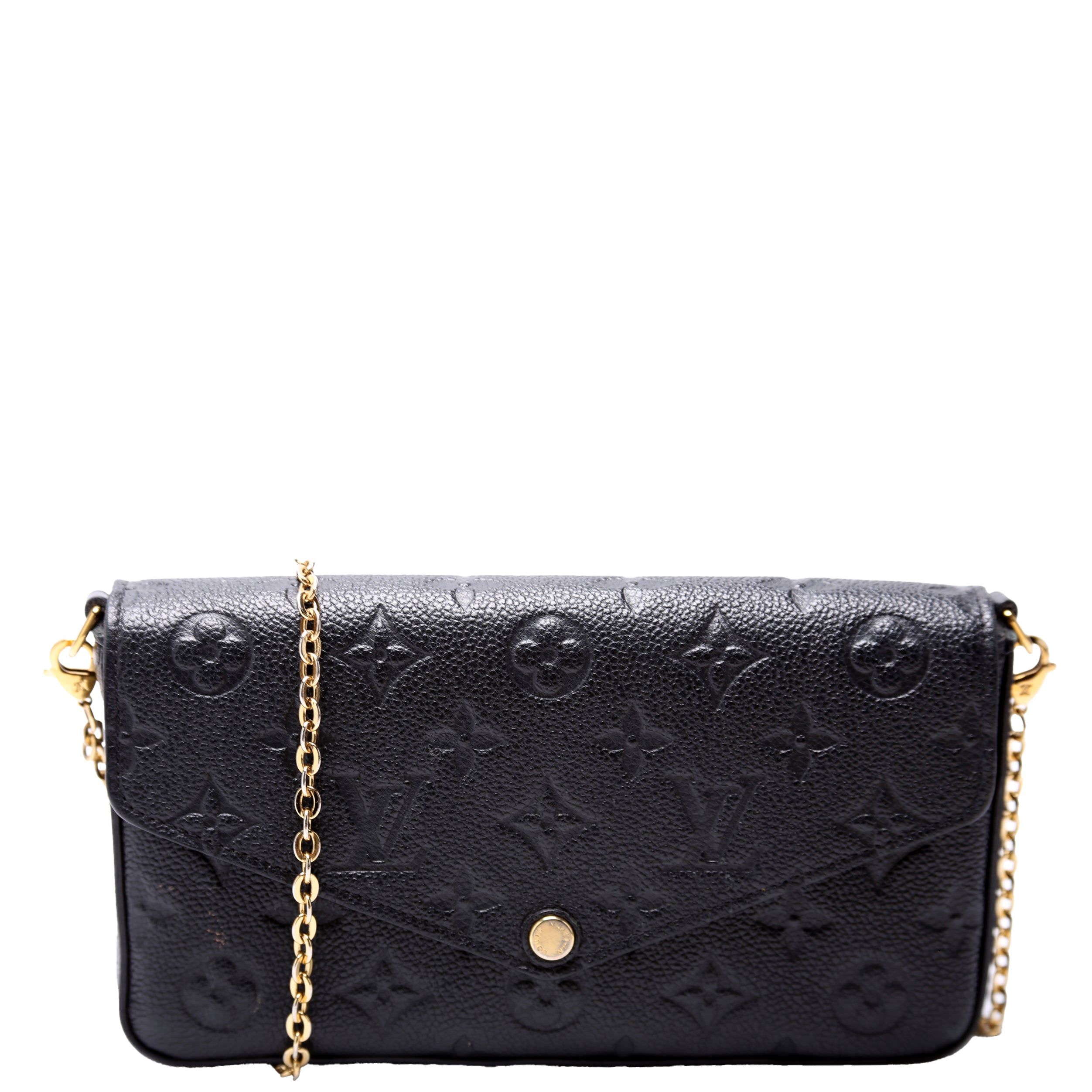Pochette Felicie Empreinte Black