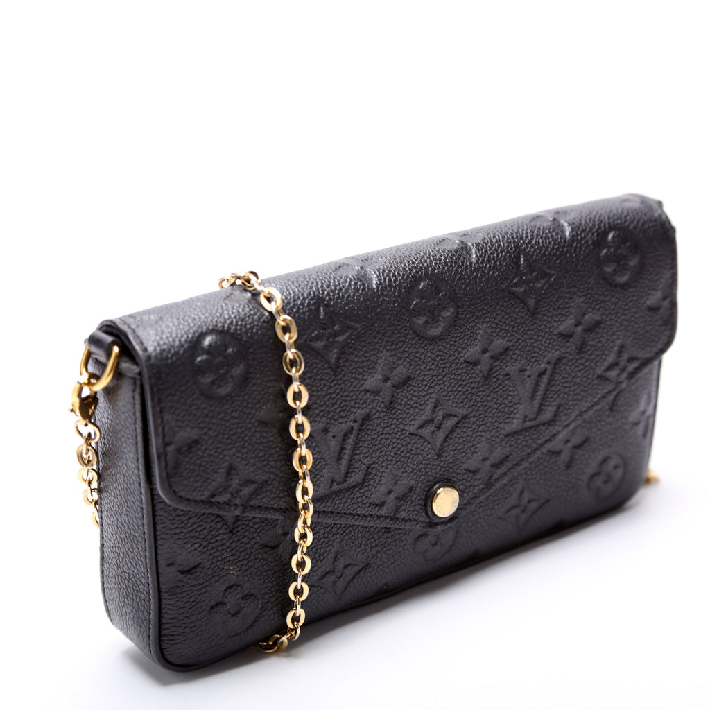 Pochette Felicie Empreinte Black