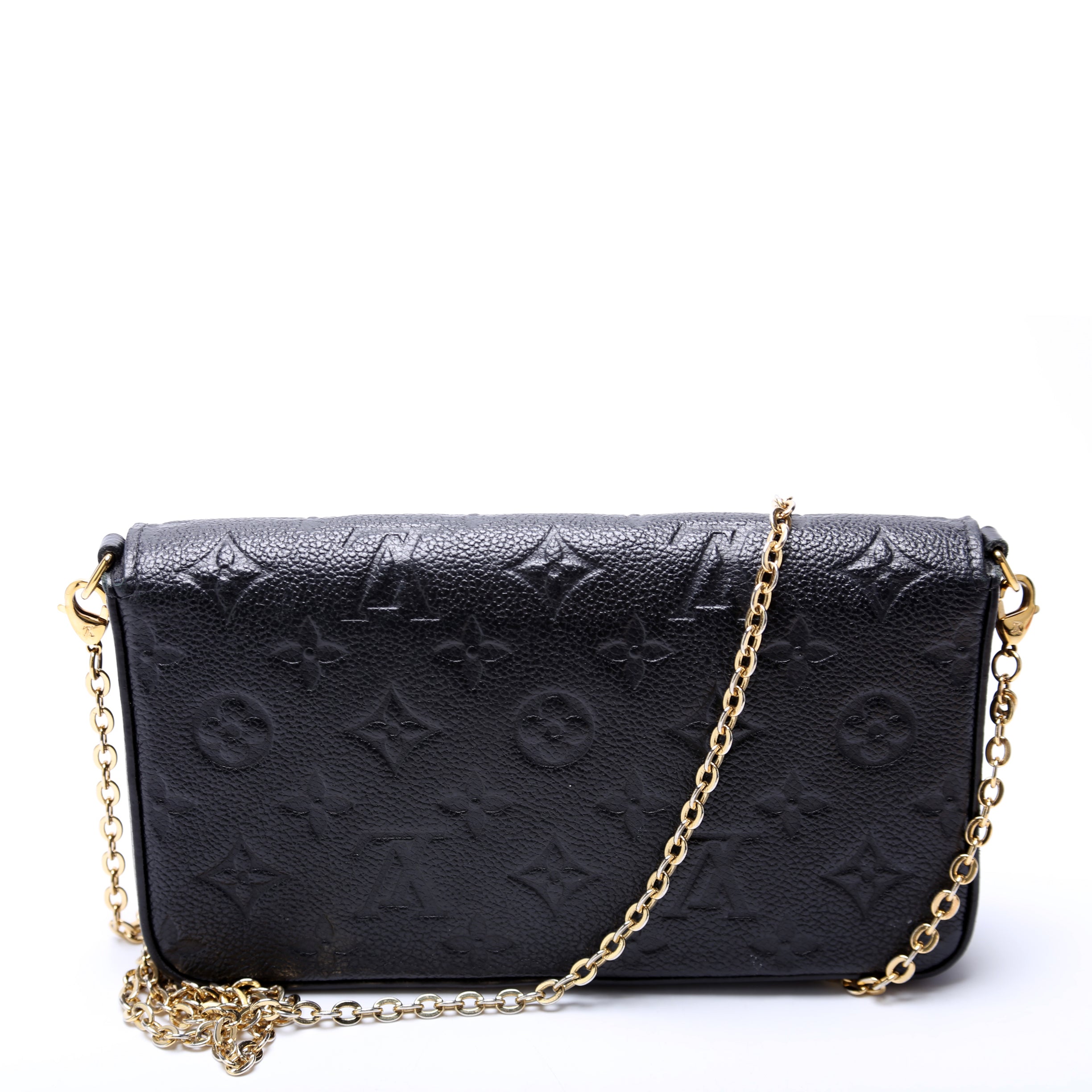 Pochette Felicie Empreinte Black