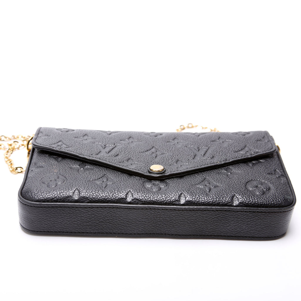 Pochette Felicie Empreinte Black
