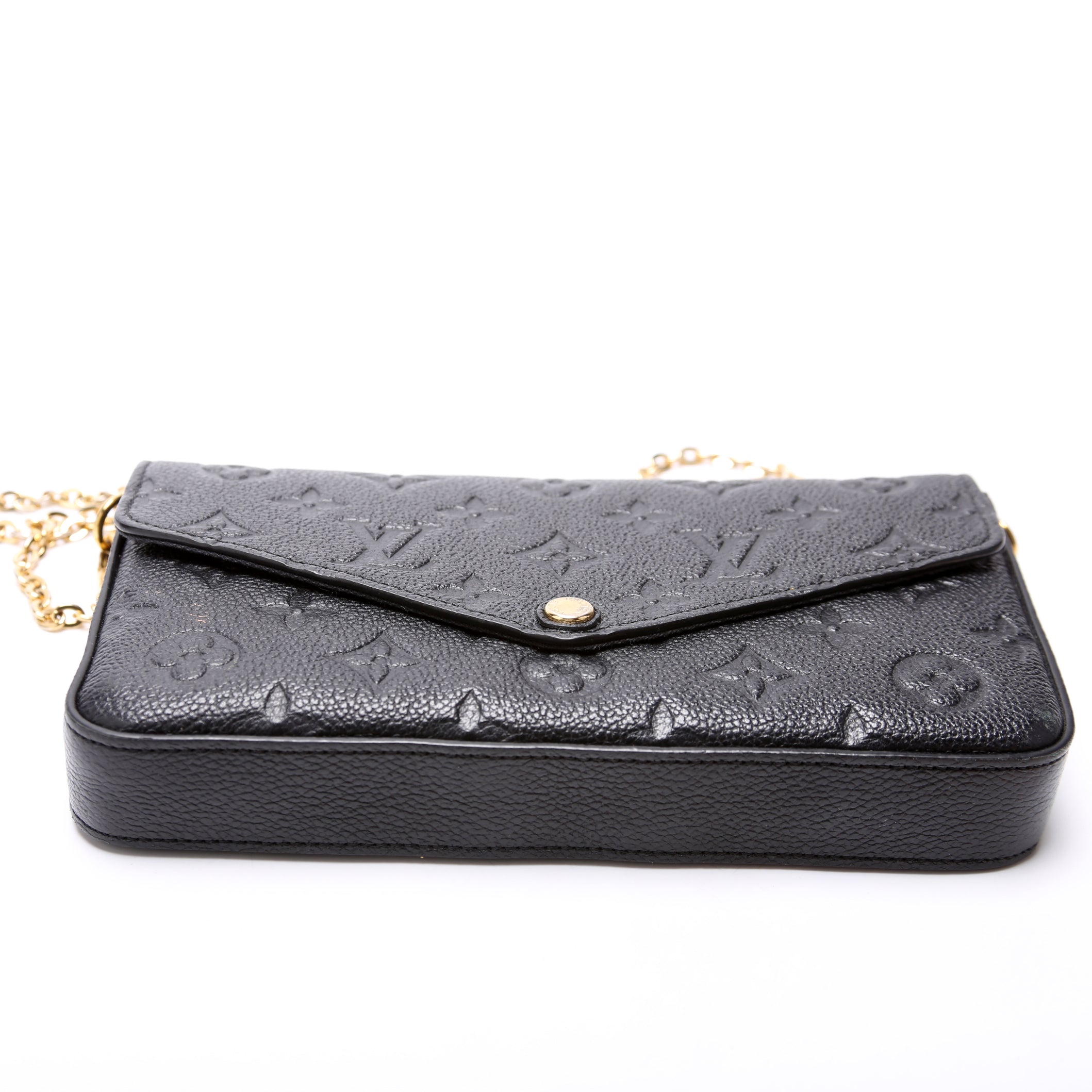 Pochette Felicie Empreinte Black