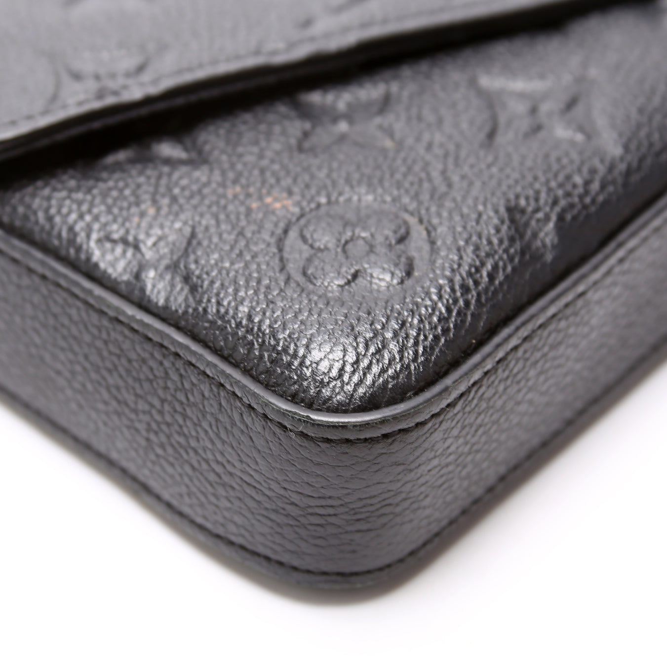 Pochette Felicie Empreinte Black
