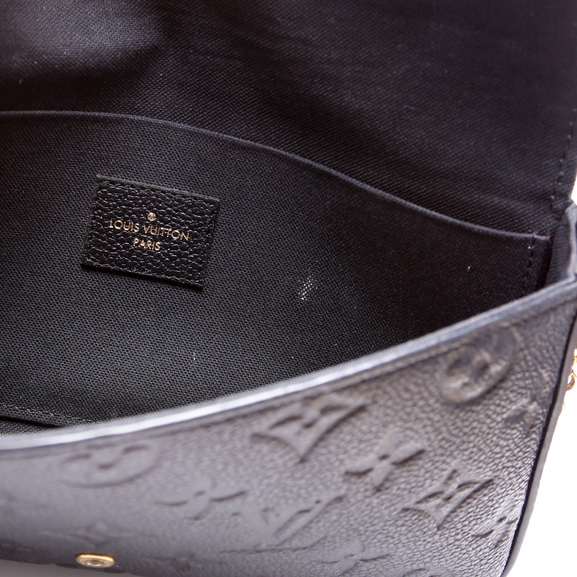 Pochette Felicie Empreinte Black