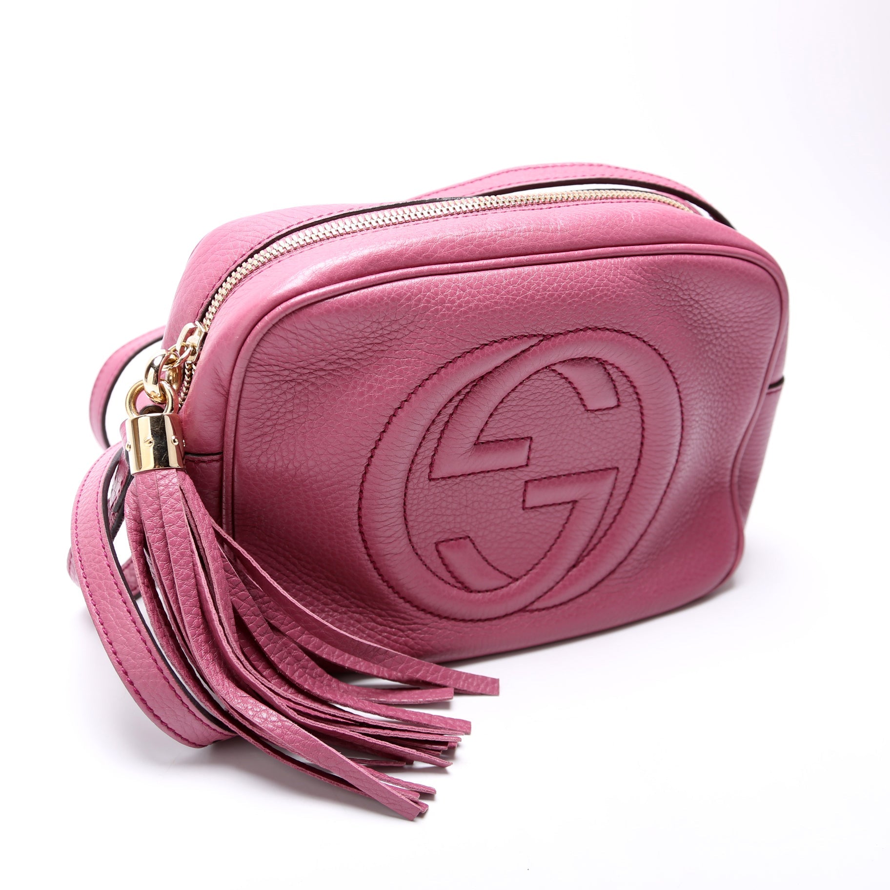 Gucci 308364 Soho Disco Crossbody Berry