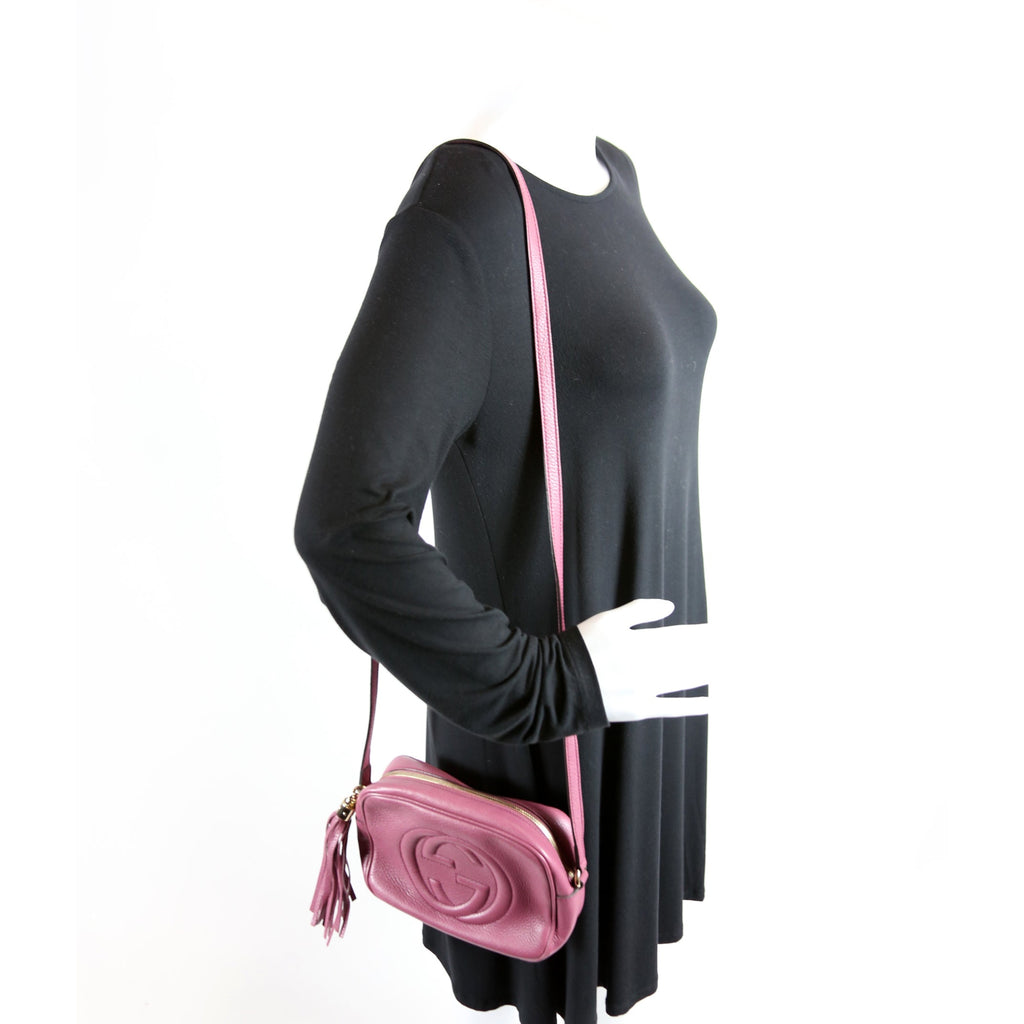 Gucci 308364 Soho Disco Crossbody Berry