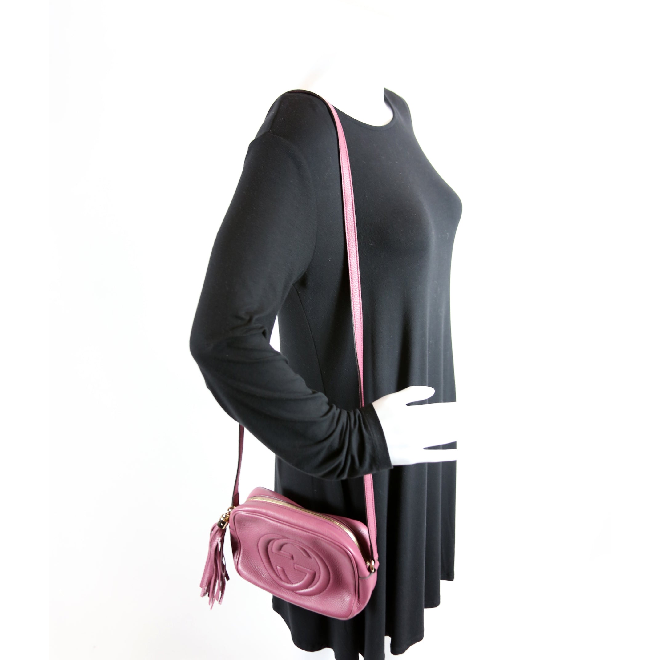 Gucci 308364 Soho Disco Crossbody Berry