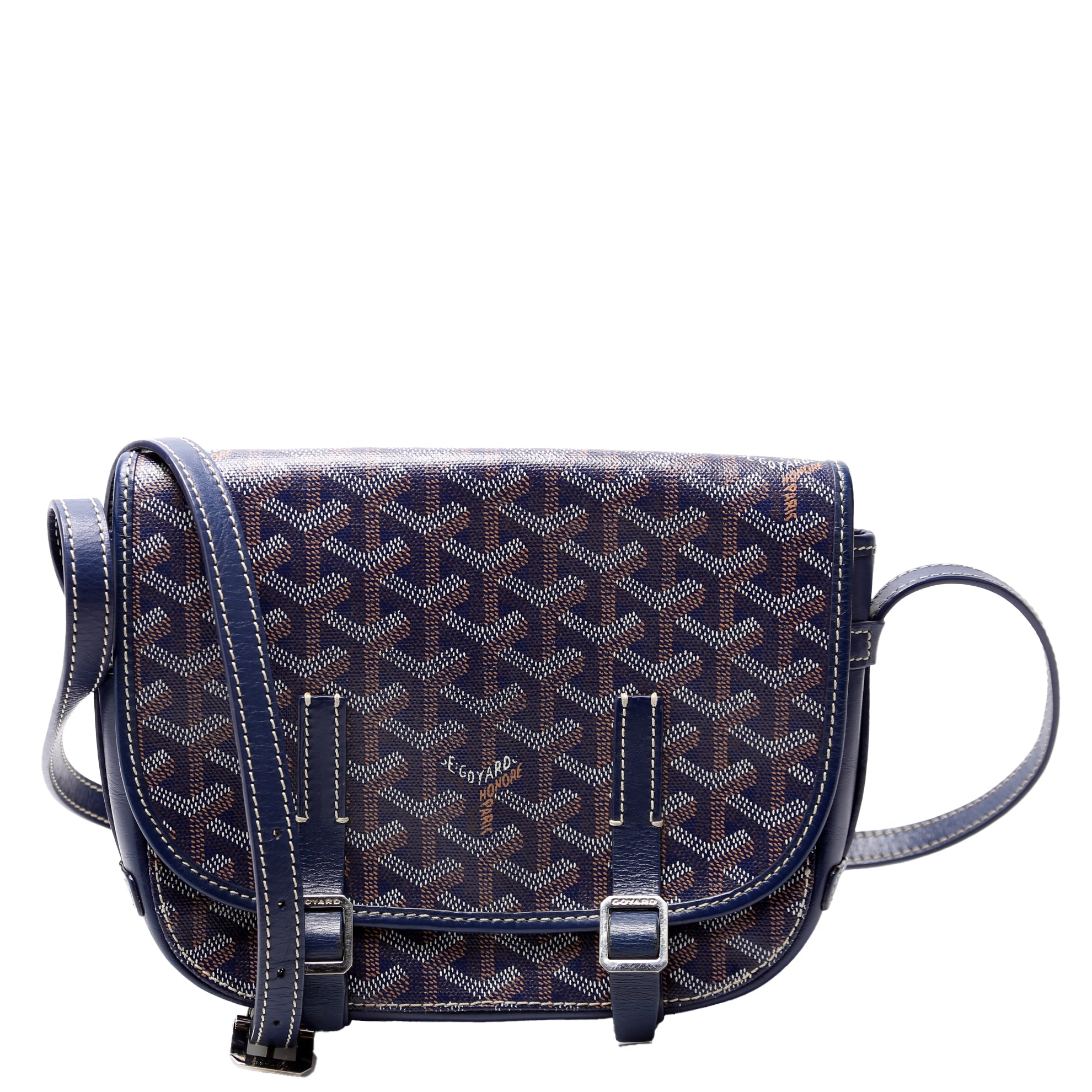 Belvedere PM Goyardine Canvas Navy