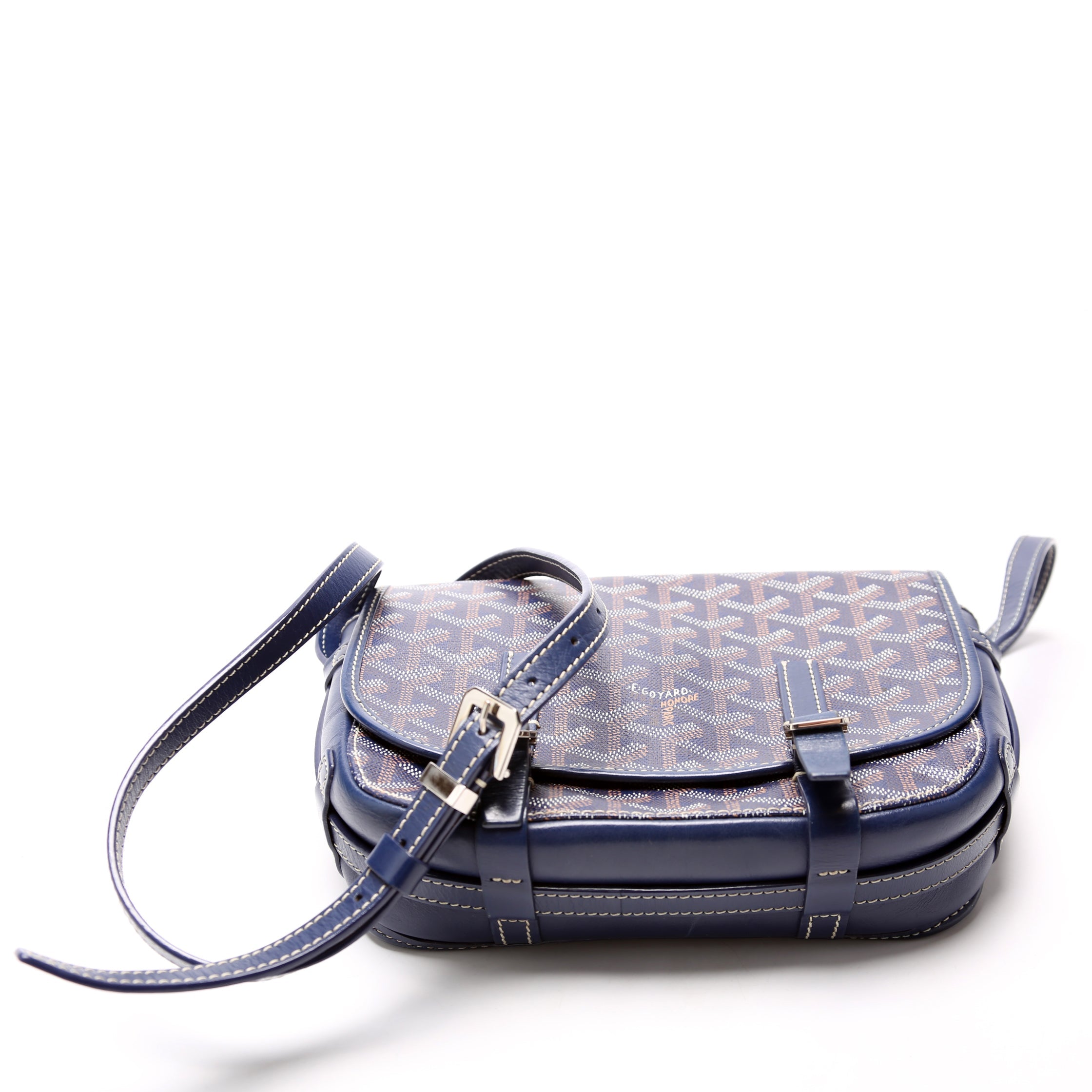 Belvedere PM Goyardine Canvas Navy