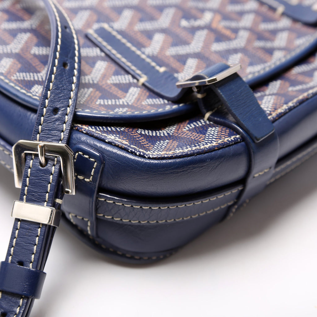 Belvedere PM Goyardine Canvas Navy