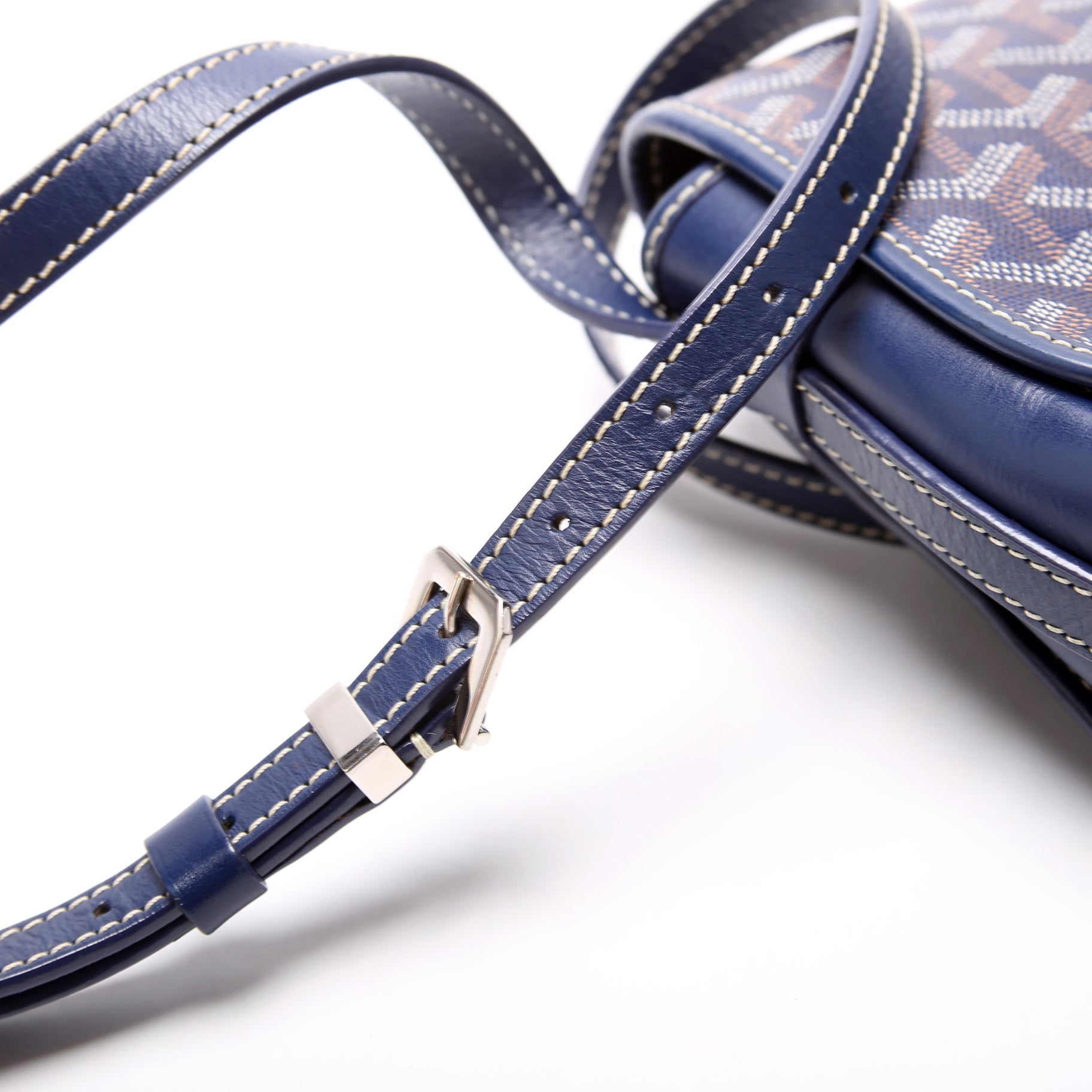 Belvedere PM Goyardine Canvas Navy