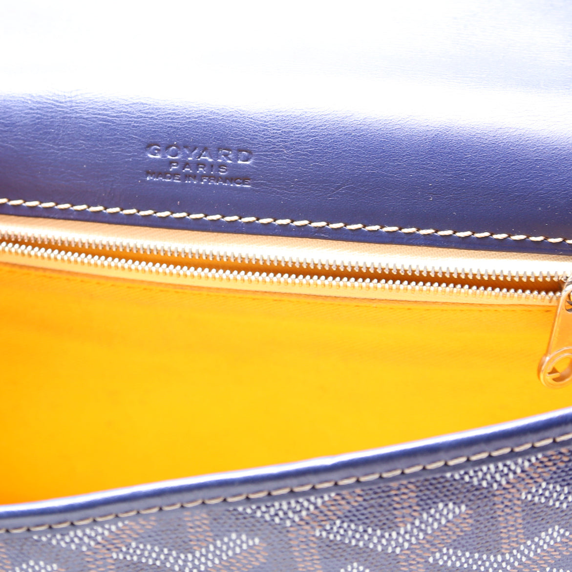 Belvedere PM Goyardine Canvas Navy