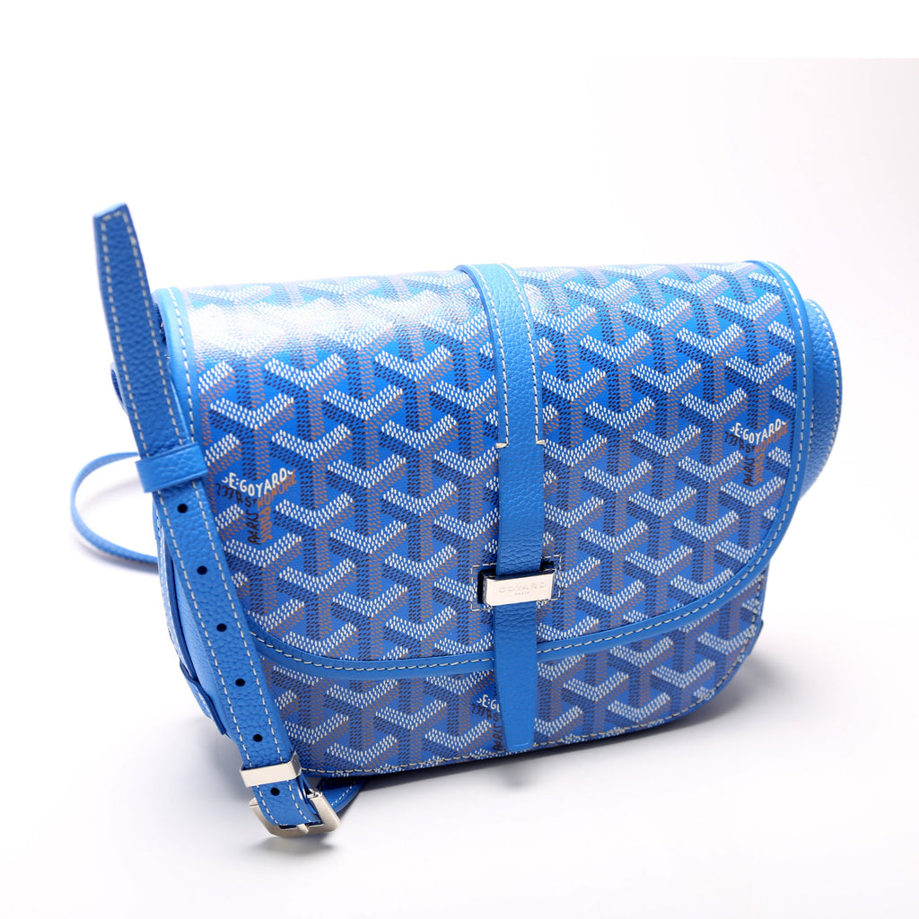 Belvedere II PM Goyardine Canvas Blue
