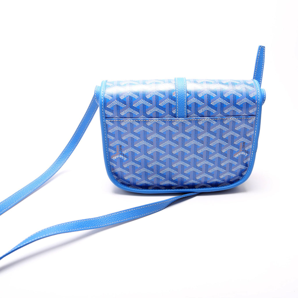Belvedere II PM Goyardine Canvas Blue