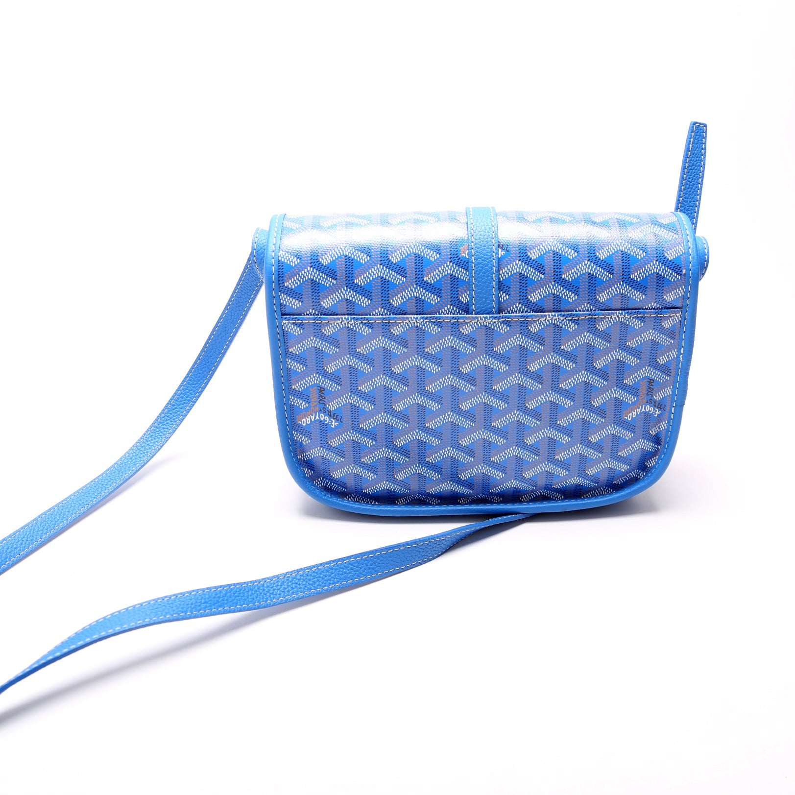 Belvedere II PM Goyardine Canvas Blue