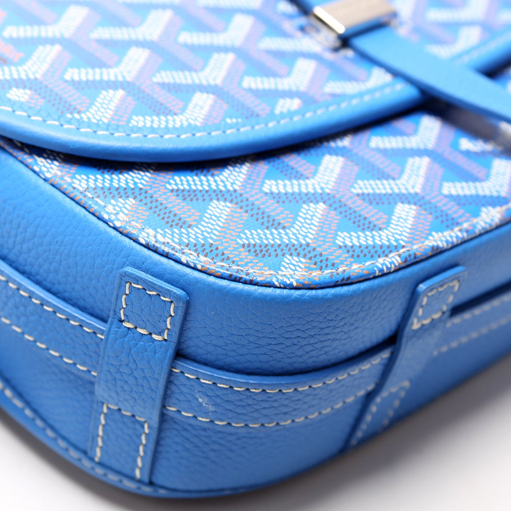 Belvedere II PM Goyardine Canvas Blue