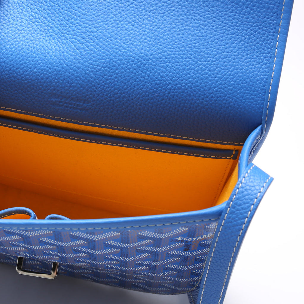 Belvedere II PM Goyardine Canvas Blue
