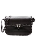 Rockstud Rolling Medium Crossbody Black