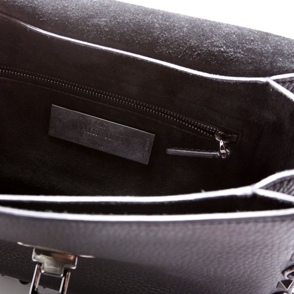 Rockstud Rolling Medium Crossbody Black