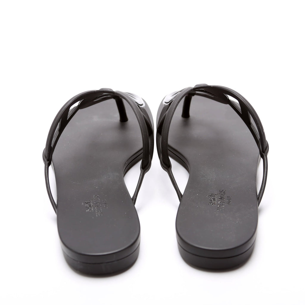 Egerie Rubber Sandals Size 39 Black