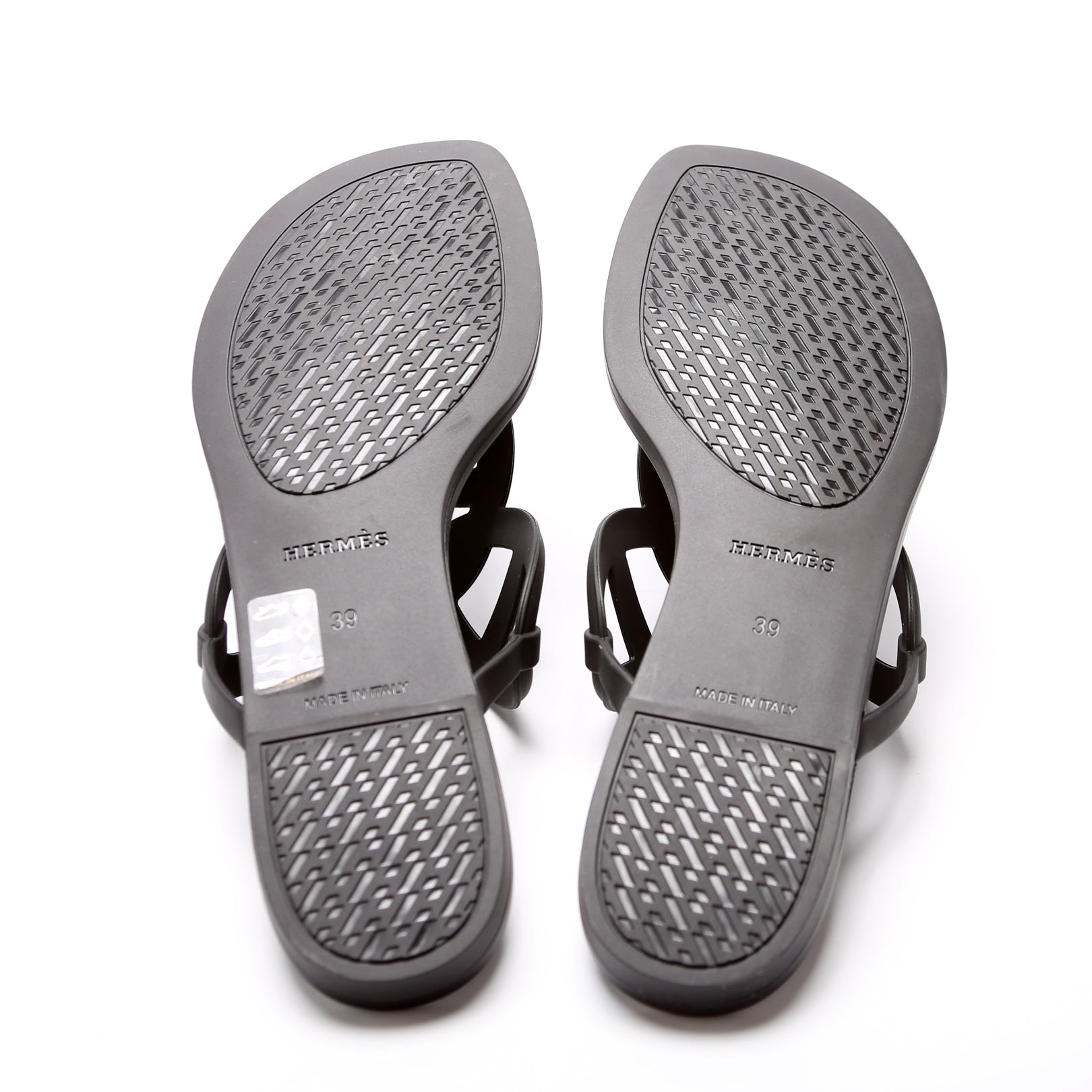 Egerie Rubber Sandals Size 39 Black