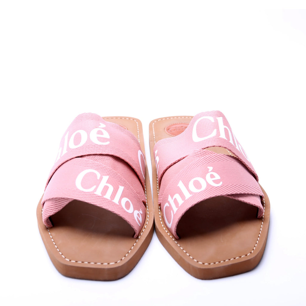 Woody Ribbon Flats Size 41 Pink