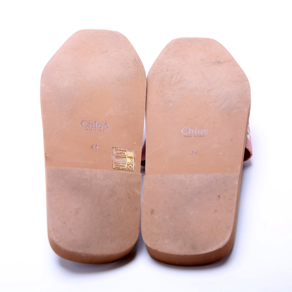 Woody Ribbon Flats Size 41 Pink