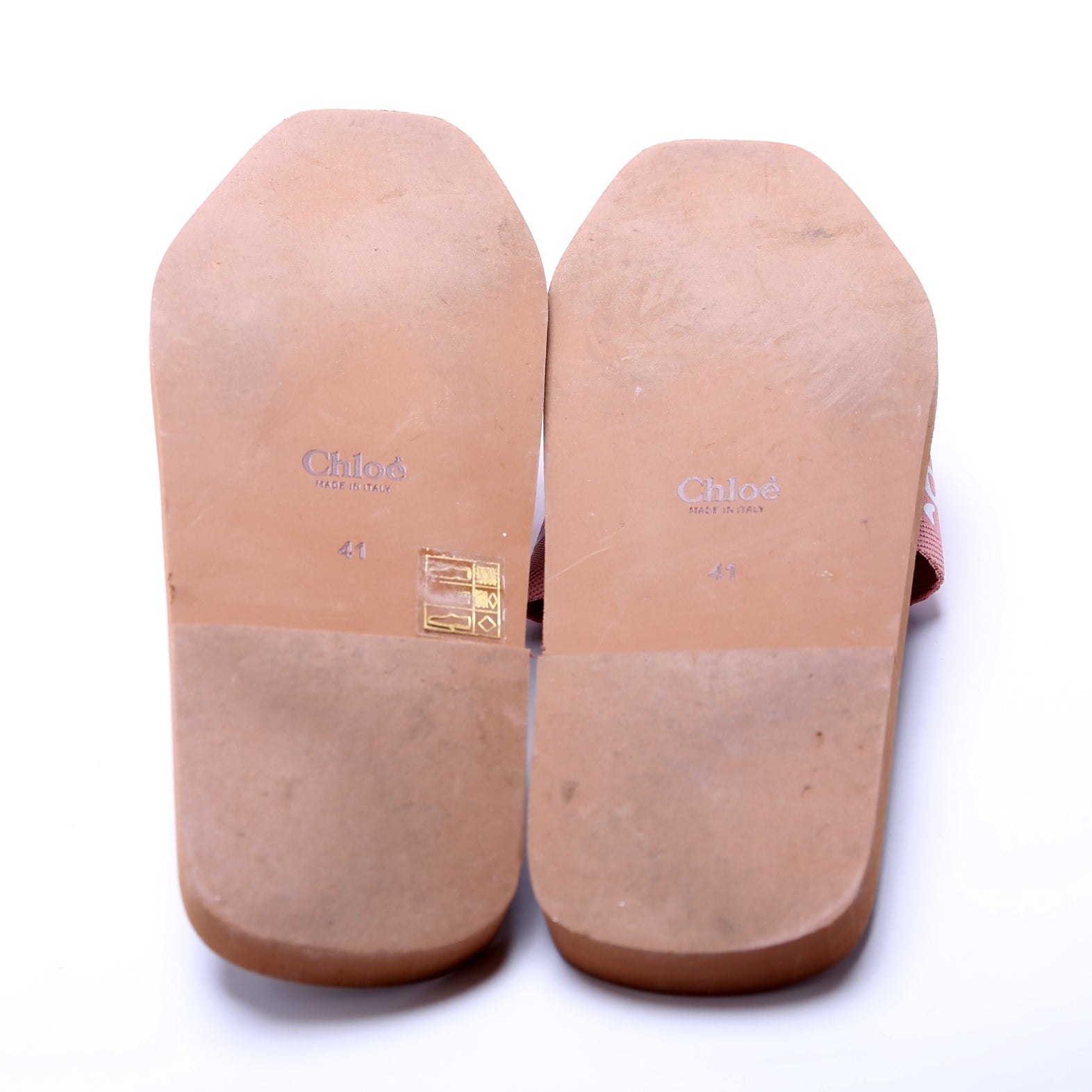 Woody Ribbon Flats Size 41 Pink