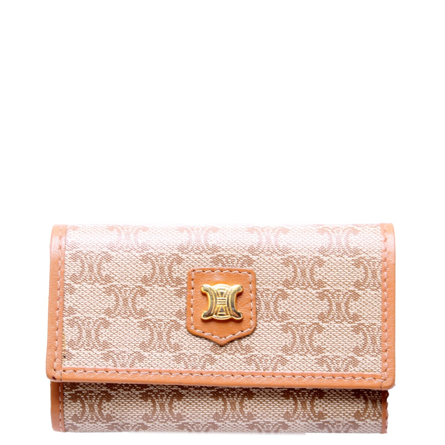 Macadam Canvas 6 Key Holder Tan