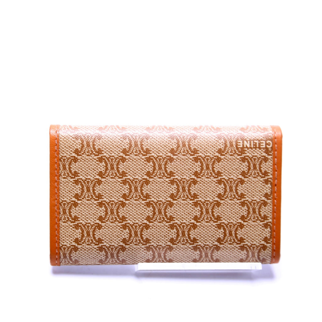 Macadam Canvas 6 Key Holder Tan
