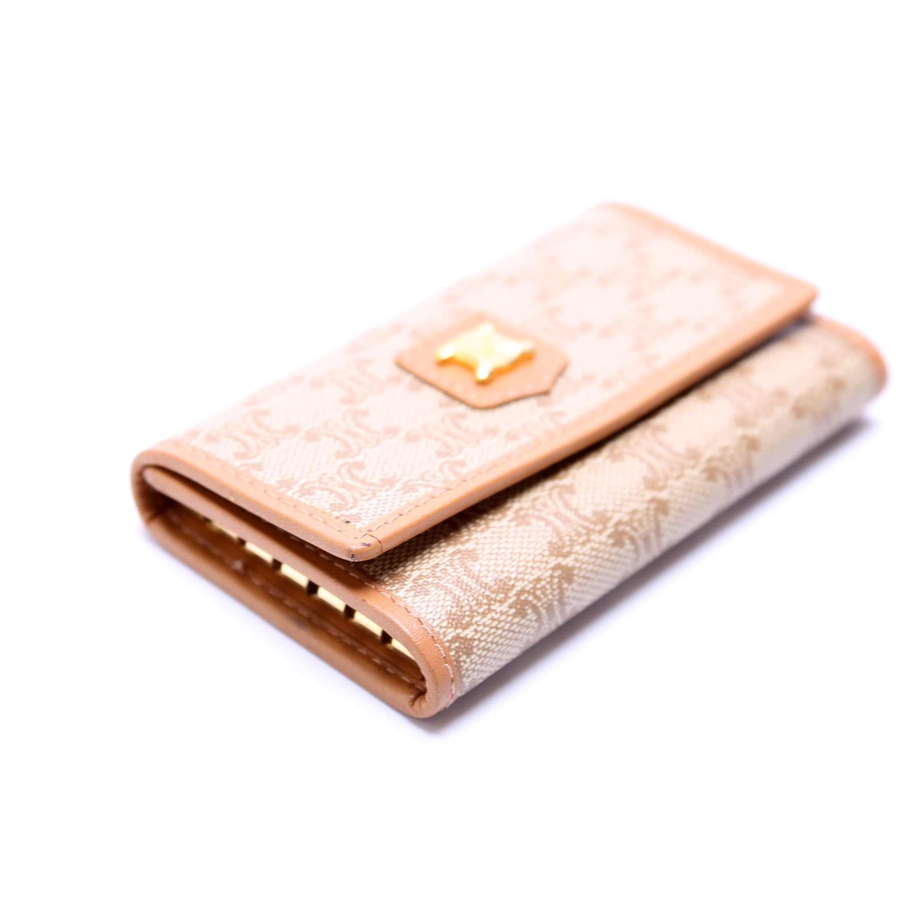 Macadam Canvas 6 Key Holder Tan
