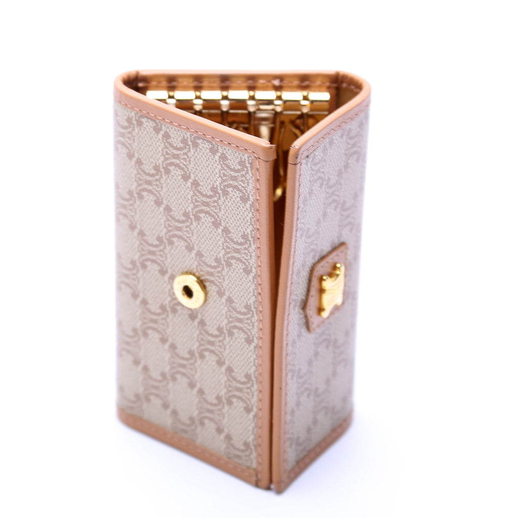 Macadam Canvas 6 Key Holder Tan