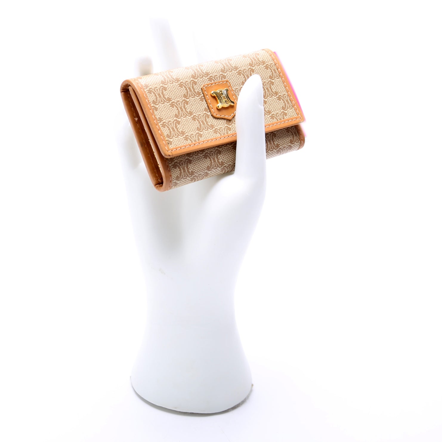 Macadam Canvas 6 Key Holder Tan