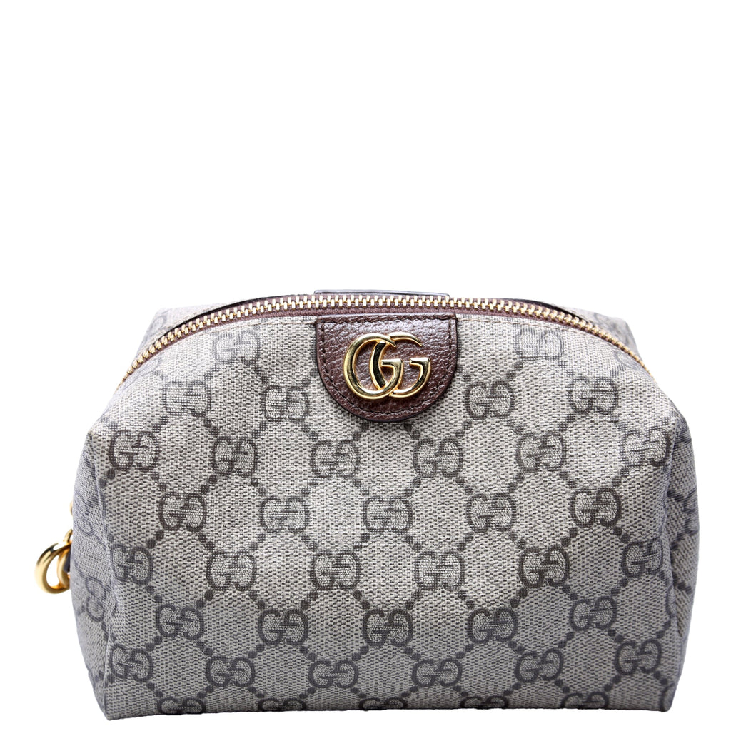 548393 Ophidia GG Cosmetic Case Brown