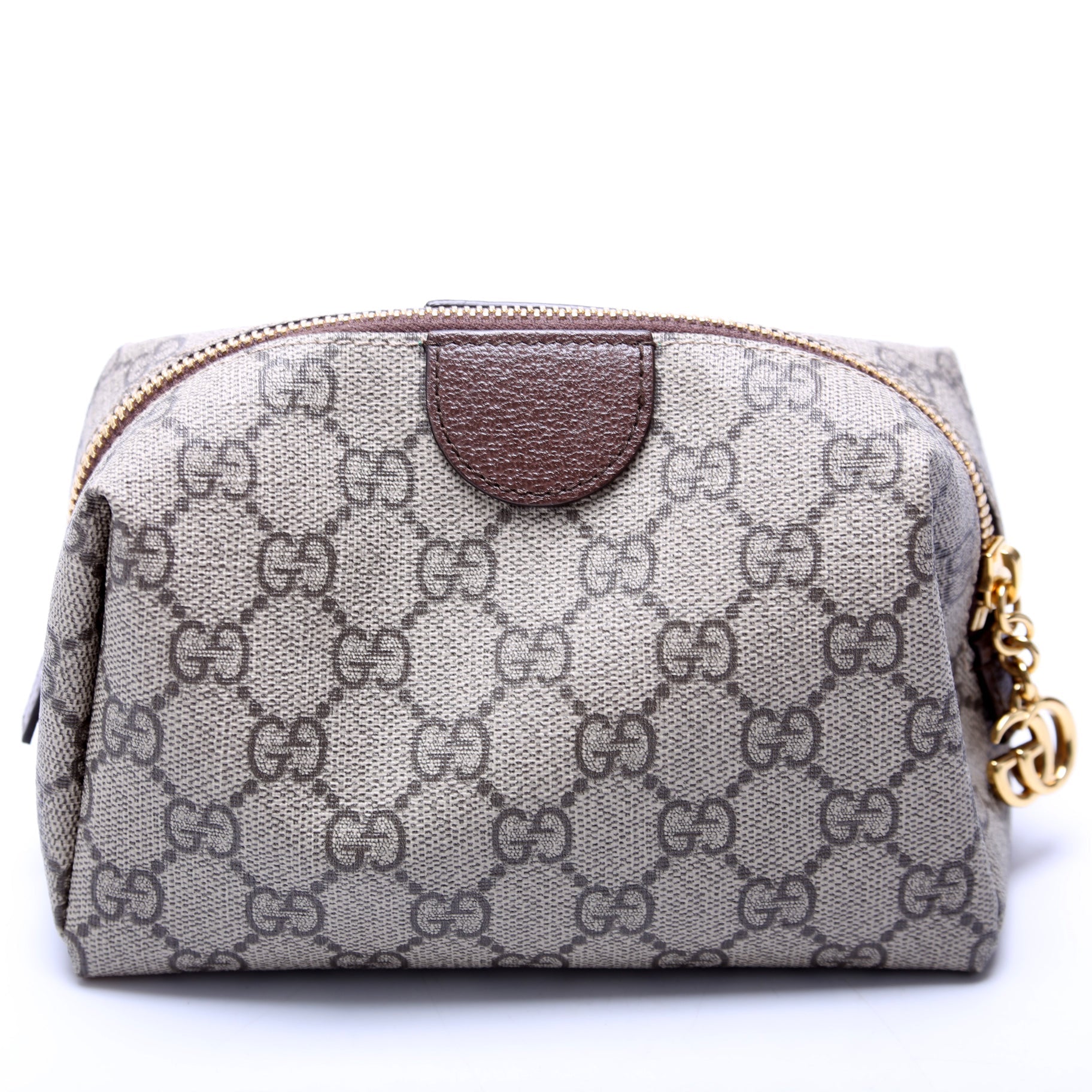 548393 Ophidia GG Cosmetic Case Brown