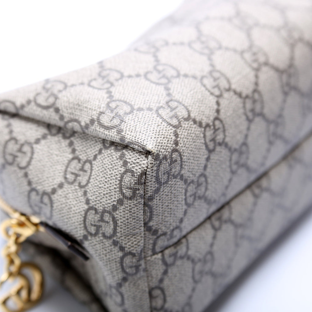 548393 Ophidia GG Cosmetic Case Brown
