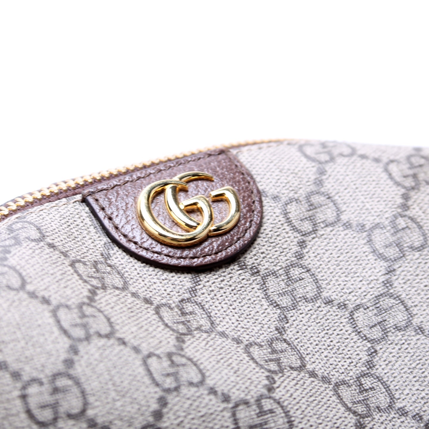 548393 Ophidia GG Cosmetic Case Brown
