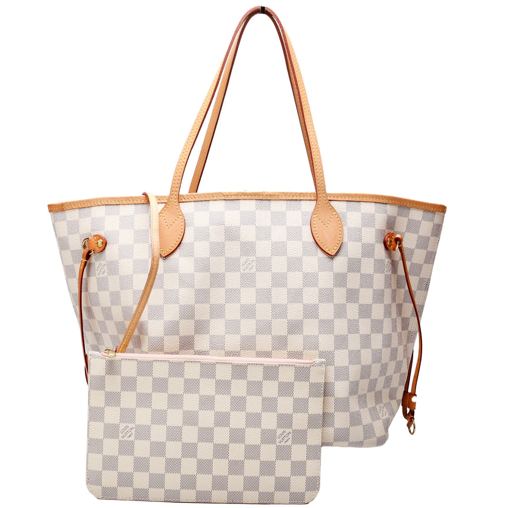 Neverfull with Wallet MM Damier Azur