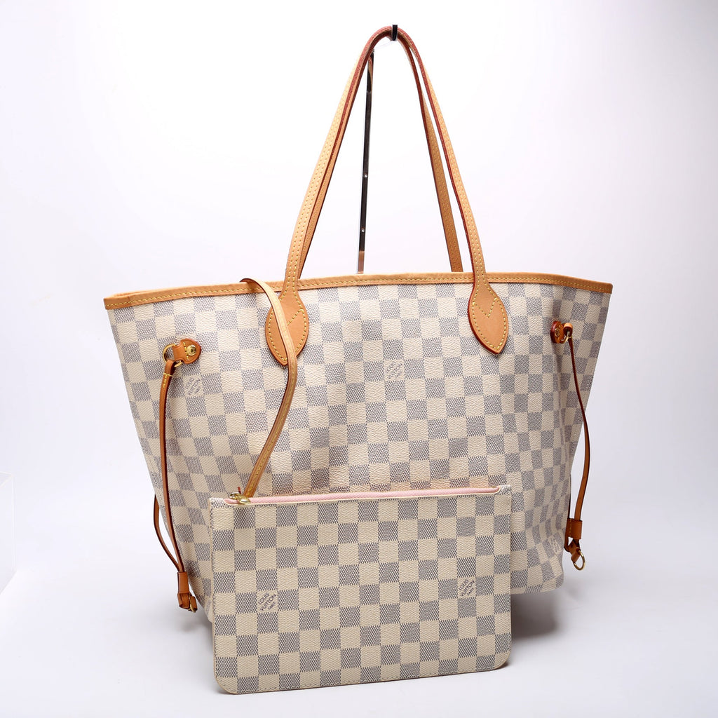 Neverfull with Wallet MM Damier Azur