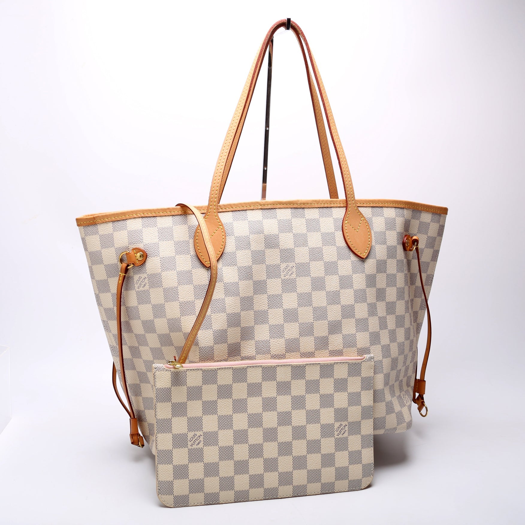 Neverfull with Wallet MM Damier Azur