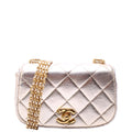 Multi Chain Flap Metallic Lambskin 3M Gold