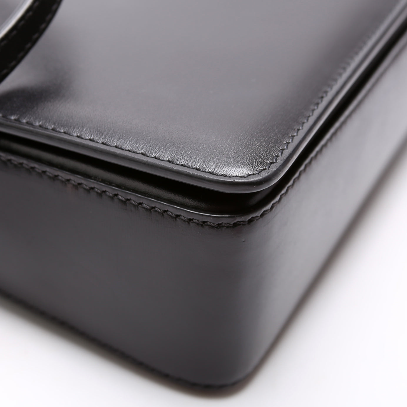 Palmellato TF Chain Calfskin Shoulder Bag Black