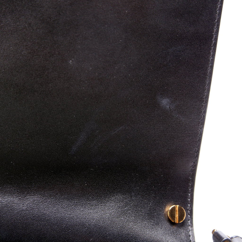 Palmellato TF Chain Calfskin Shoulder Bag Black