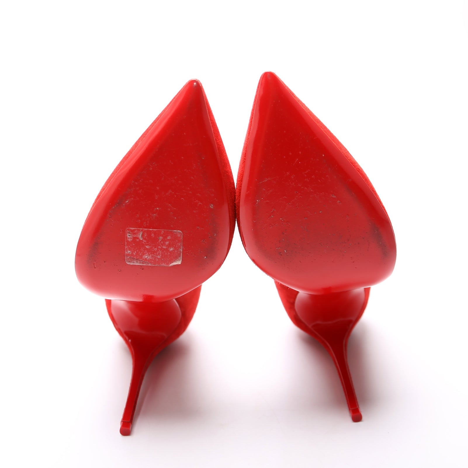 Pigalle Follies 100 Suede Pumps Size 39 Red