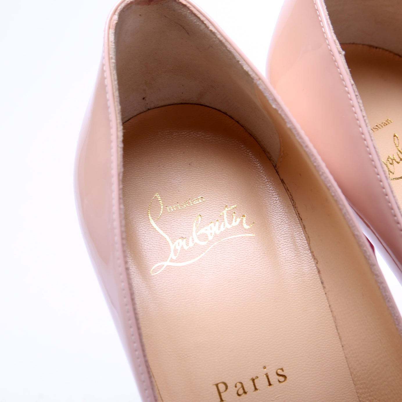 Pigalle Follies 100 Patent Leather Size 39 Nude