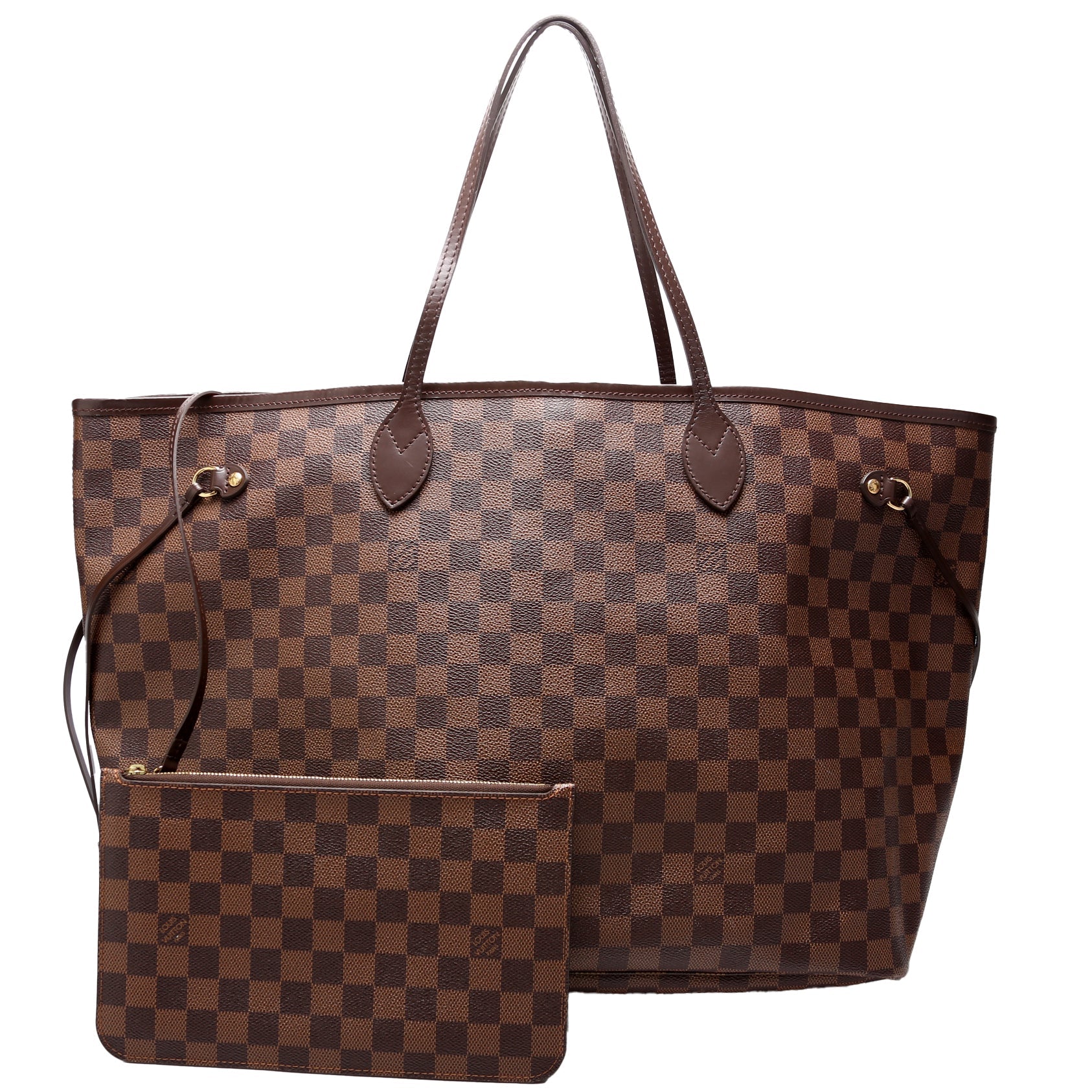 Neverfull with Wallet GM Damier Ebene