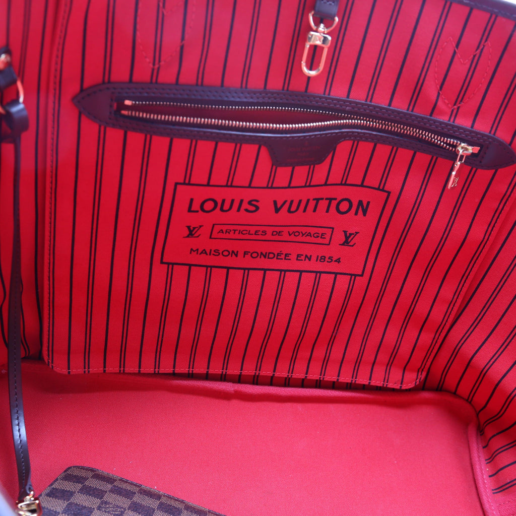 Neverfull with Wallet GM Damier Ebene