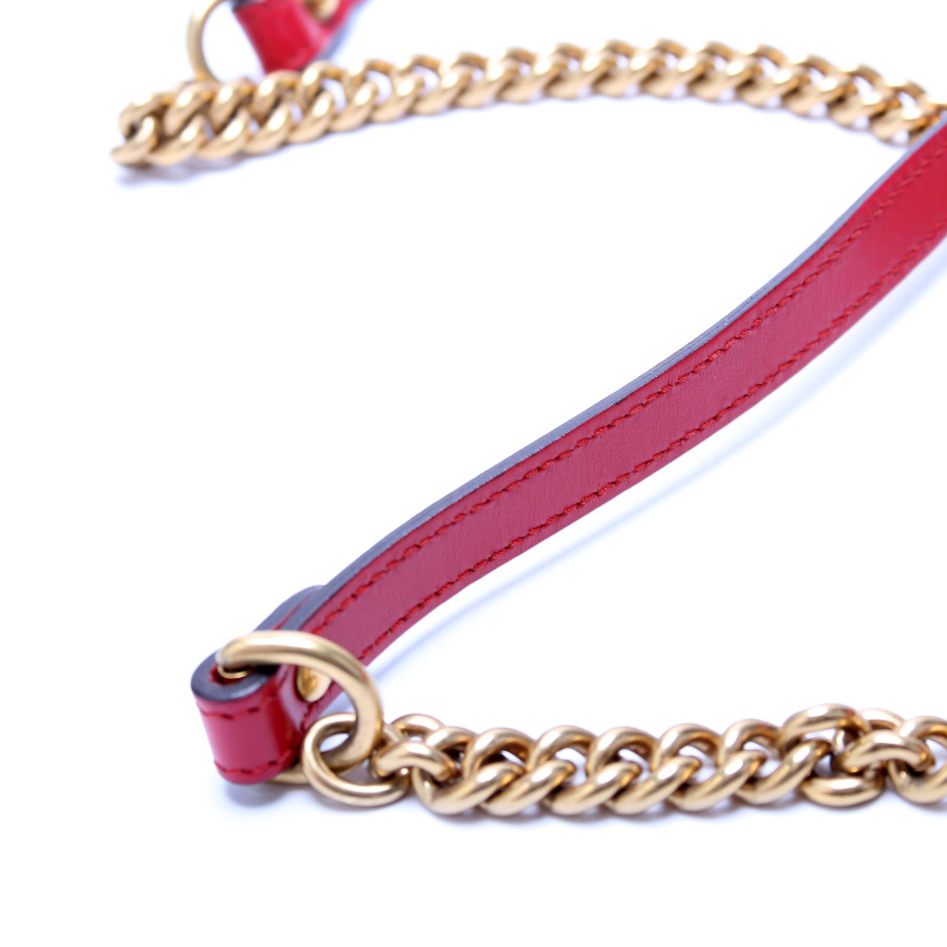 Marmont Leather Shoulder Small Flap Red